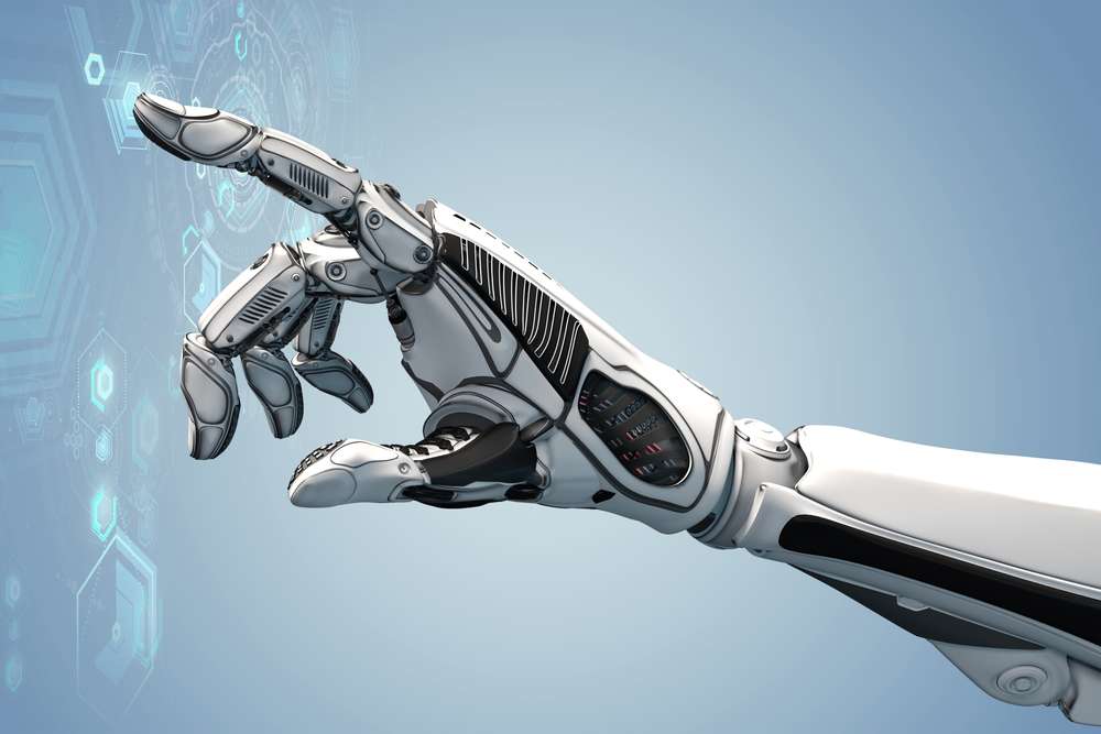 Futuristic,Design,Concept.,A,Robotic,Mechanical,Arm,Looks,As,Like