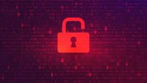 Abstract,Red,Background,With,Binary,Code,Numbers.,Data,Breach,,Malware,