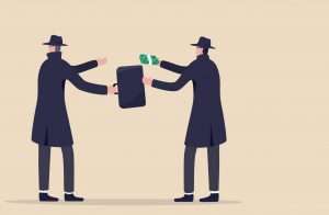 Fraudulent,Business,,Bribery,,Cheat,And,Corruption,Or,Hacker,Who,Steal