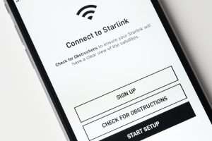 aplicación en iPhone de Starlink de Space X