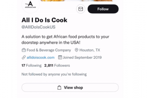 Twitter Shops boton