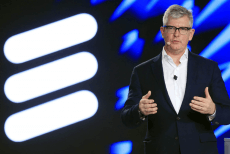 Borje Ekholm, CEO de Ericsson durante el MWC de 2018.