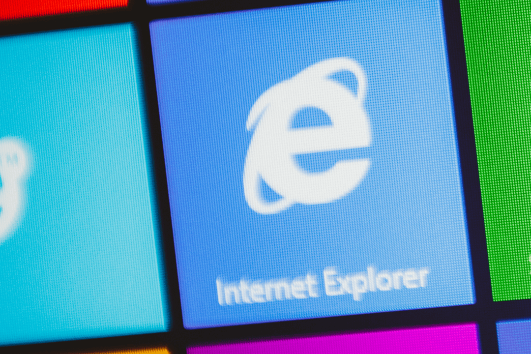 logo internet explorer en Windows 10