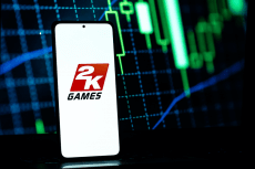 logo 2K Games en pantalla de smartphone