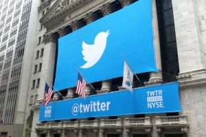 Logo de Twitter en la Bolsa de Nueva York